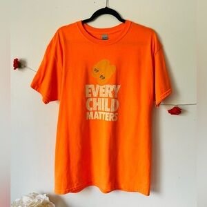 Orange Shirt OKEMA Drezus Every Child Matters Tshirt L
